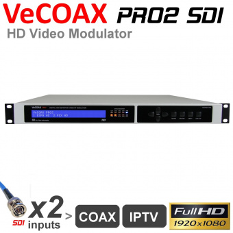 Модулятор HD сигнала HD-SDI VeCOAX PRO2 HD-SDI DVB-T2 VECOAX-PRO2-SDI-SR-T-IP